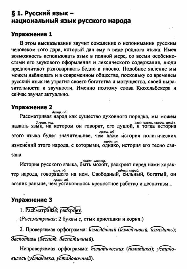 образец решения гдз по русскому языку за 9 класс к учебнику Разумовской